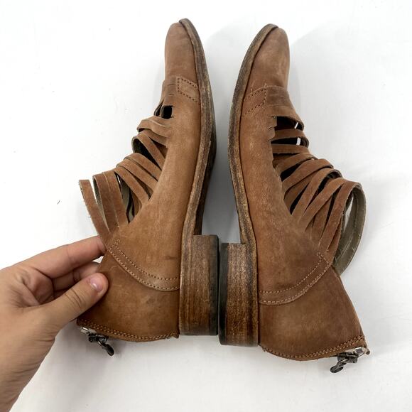 Free People 38 brown Lost Valley leather ankle booties - Picture 3 of 7